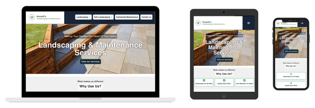 Russells landscaping optimised devices